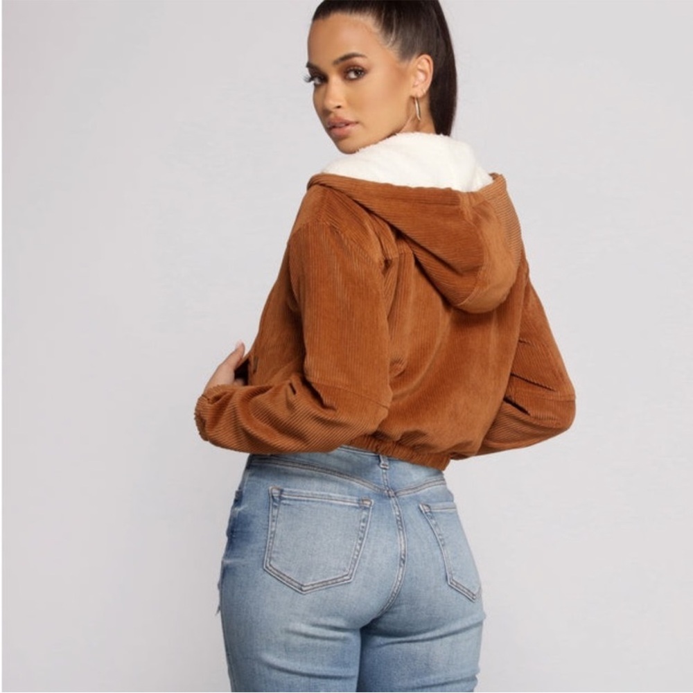Ashley Sunrise Collection Sherpa Lined Corduroy Jacket
